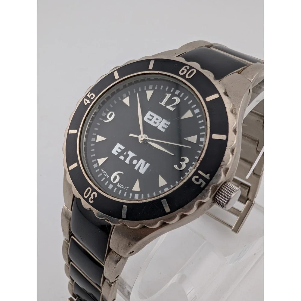 Eaton Watch‎ Men 38mm Case Black & Silver 8